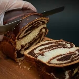 Cozonac cu nucă, cacao, rahat și stafide, 1,5 kg